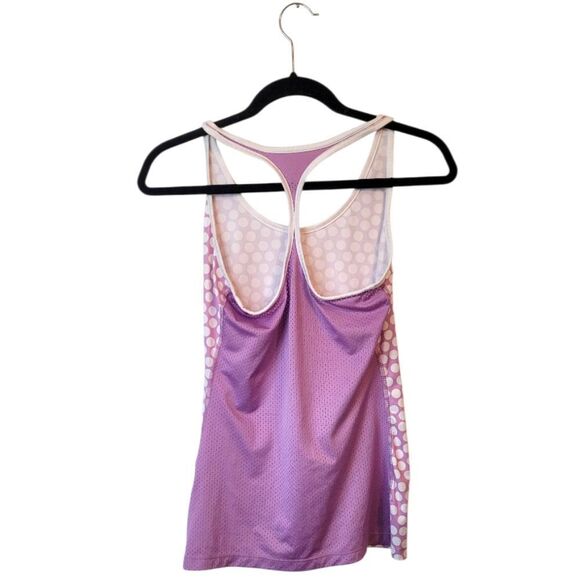 Nike Dri-Fit Women's Light Purple Polka Dot Tank Top Size S - Picture 2 of 6